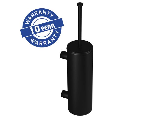 MERIDA STELLA BLACK LINE wall-mounted toilet brush, long "TUBE" with a lid, black